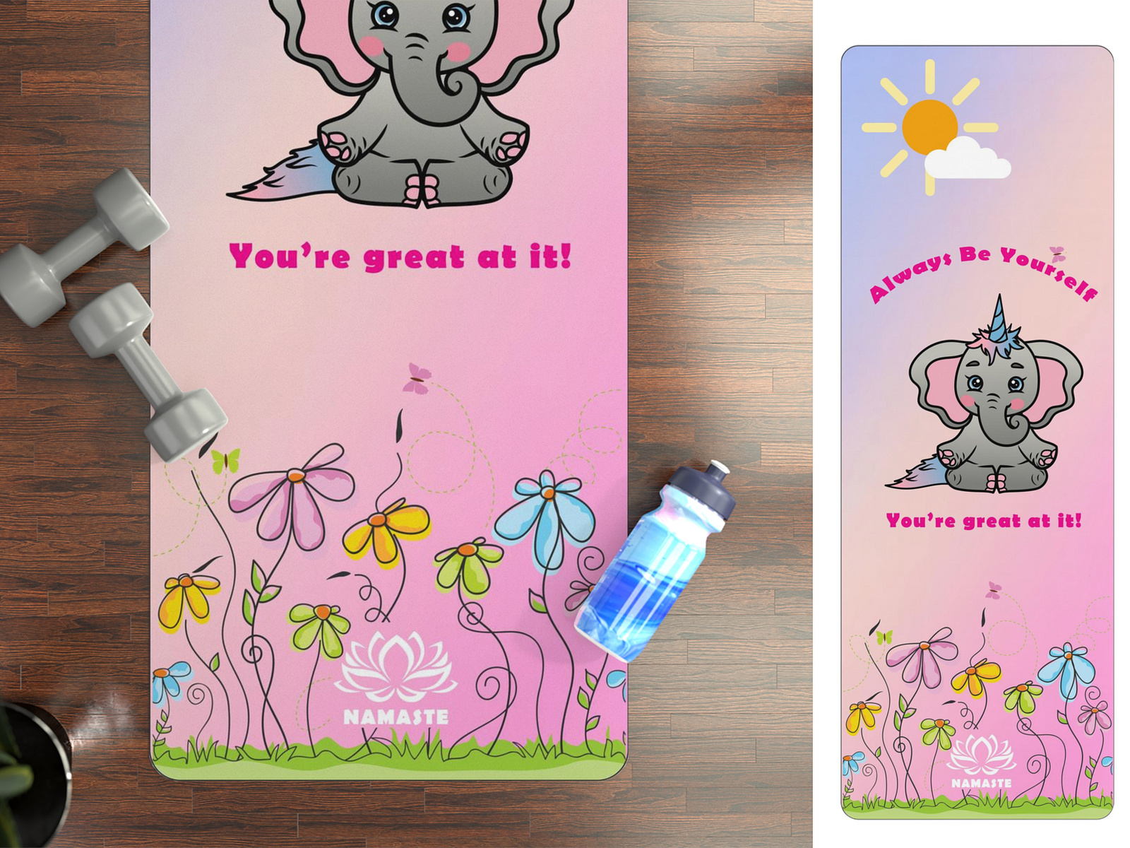 Kids Yoga mat Design by amy das on Dribbble