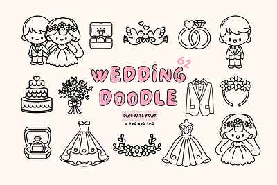 Wedding Doodle Font