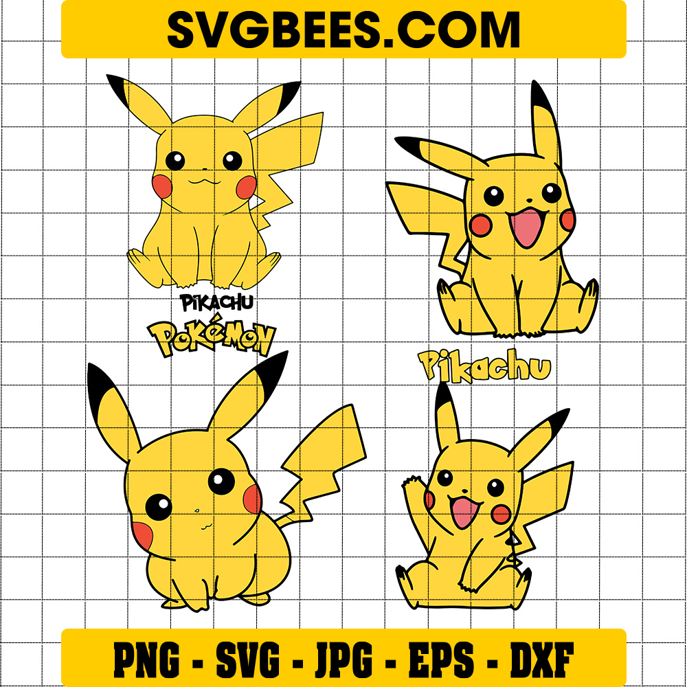 Pikachu Outline SVG by SVGbees: SVG Files for Cricut - Get Premium SVGs ...