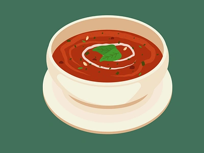 Tomato Soup! food graphic design illustration tomato soup vector