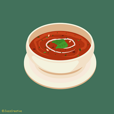 Tomato Soup! food graphic design illustration tomato soup vector