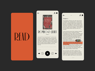 READing book app design app design book app reading app typography ui ui ux design ux