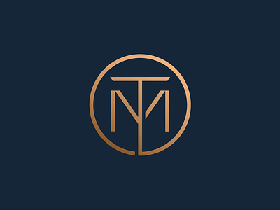 TM Monogram branding graphic design logo monogram typography vector