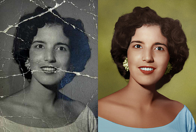 Old Photo Restored photo colorization photo editing photo restoration repair photo damage