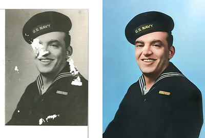 Photo restoration, retouch and expanding photo colorization photo editing photo restoration repair photo damage