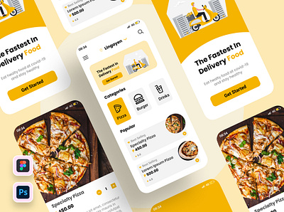 Food Delivery App Concept | UI UX Design food app design food delivery app design food delivery design app food delivery ui ux food ui ux