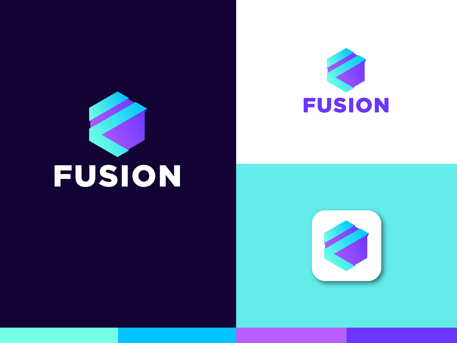 Fusion - Logo Design by Md. Ehsanul Huq on Dribbble