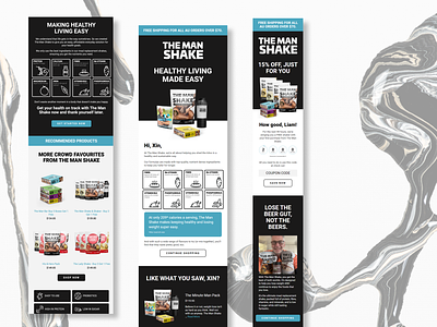 The Man Shake Browse & Learn Email Flow - by Growth Gurus design digital design digital marketing e-commerce marketing ecommerce email design email flow graphic design klaviyo ui
