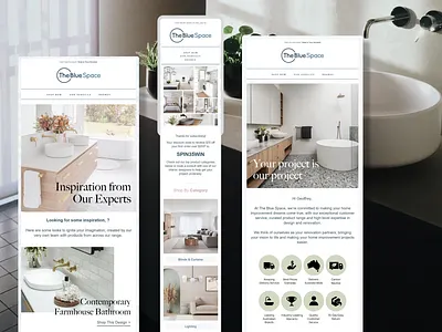 The Blue Space Welcome Flow - by Growth Gurus design digital design digital marketing e commerce marketing email design email flow graphic design klaviyo ui