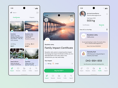 Everclime Mobile App app design ui ux