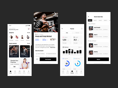 SweatX- Fitness App fitness light theme