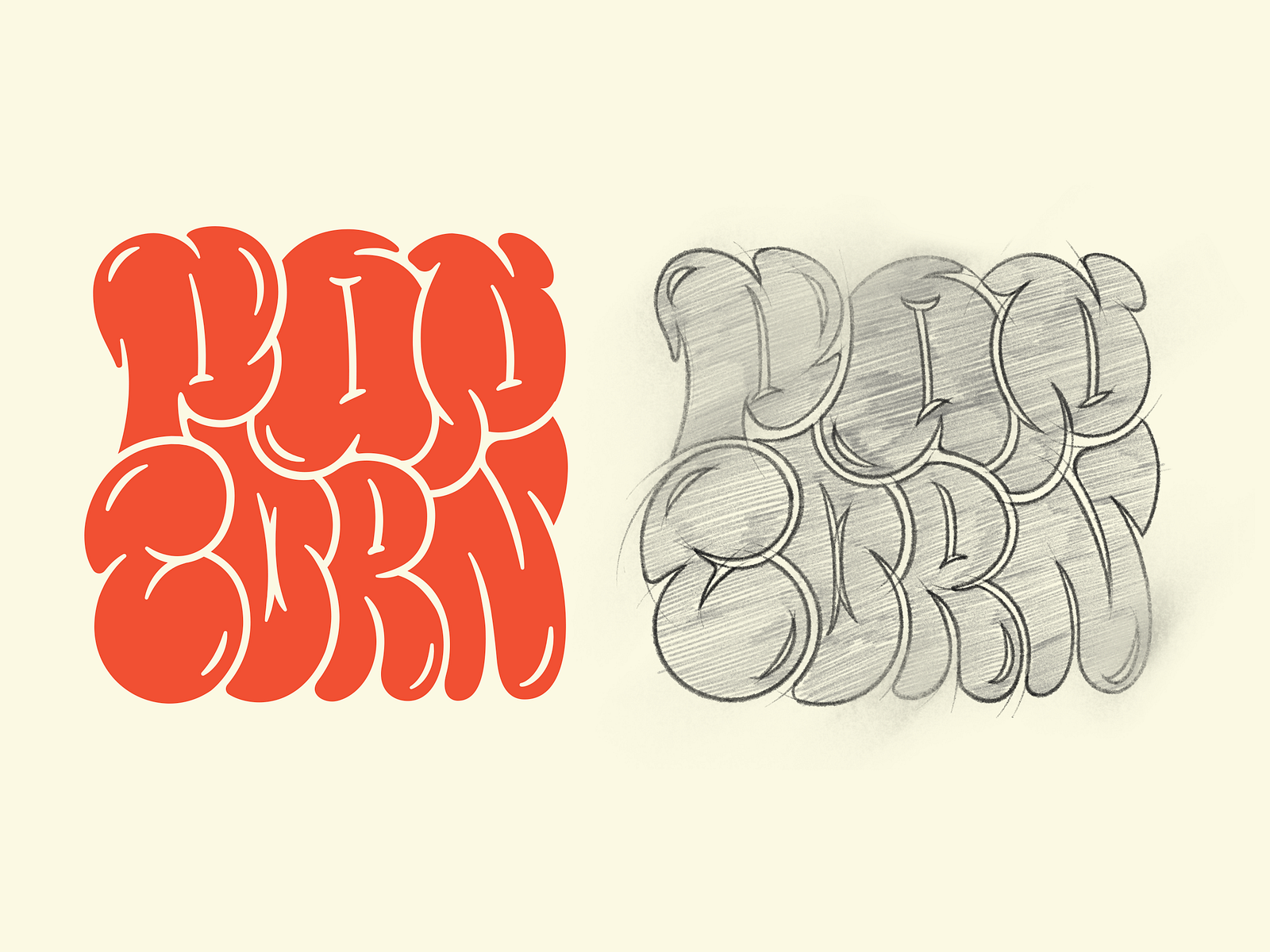 POPCORN – lettering logotype for a blog by Nikita Bauer on Dribbble