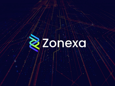 Zonexa - letter Z software, technology logo design concept branding cyberlogo digitallogo financial fintech futuristiclogo gradiant hardwarelogo innovationlogo internetlogo itlogo letter mark letter n logo logo logo design modern logo modernlogo software techlogo technologylogo