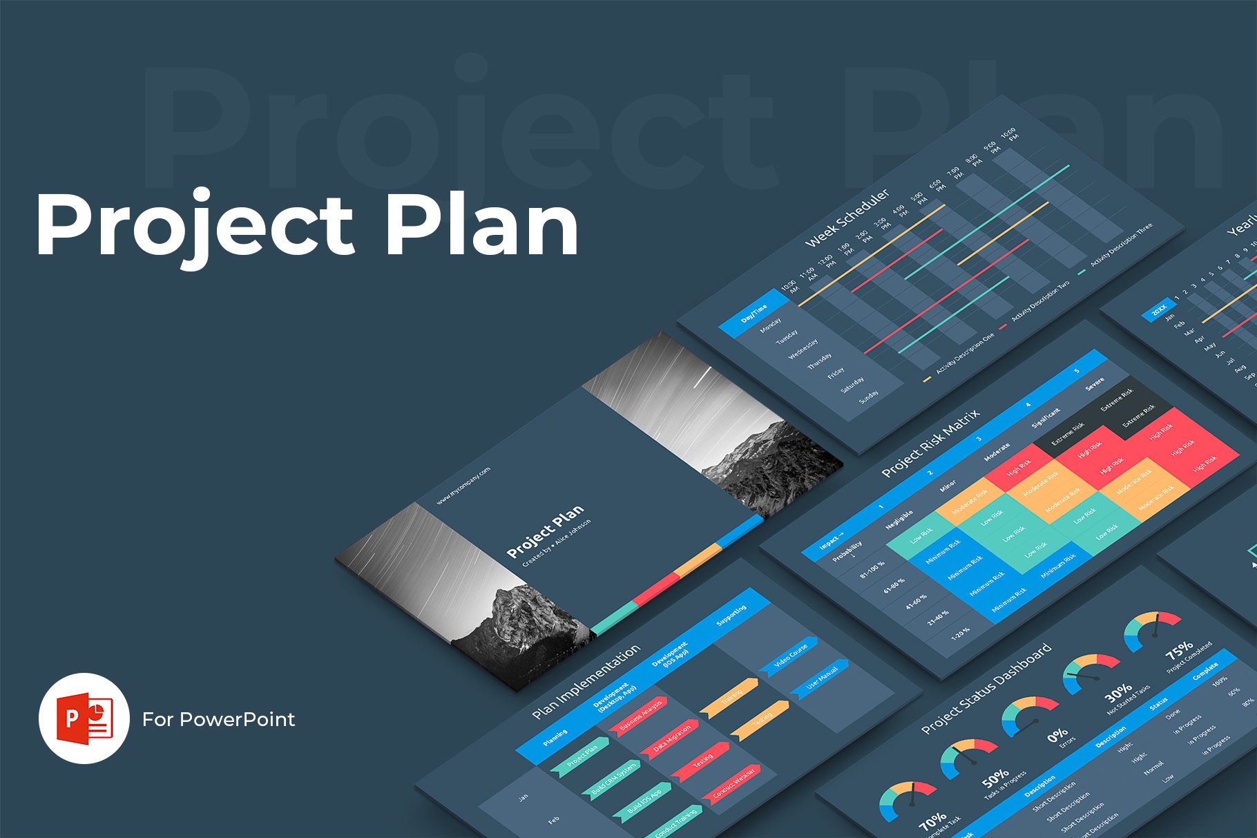 Project Plan PowerPoint Template by Jetz Templates on Dribbble