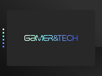 Logo for gamer website design branding colors dark gamer graphic design logo modern neon tech website