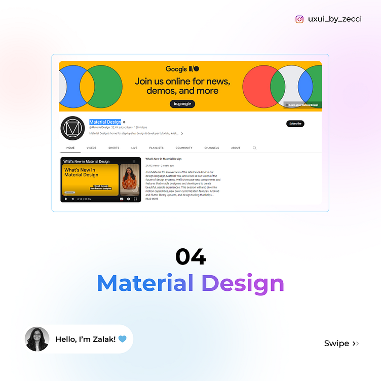 5 YouTube Channels for UX UI Designer by Zalak Patel on Dribbble