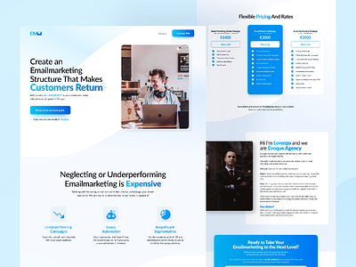 Marketing Agency Website Design app design design features page inspiration marketing agency minimal pricing page uidesign uitrend uiux web design inspiration website design webuidesign