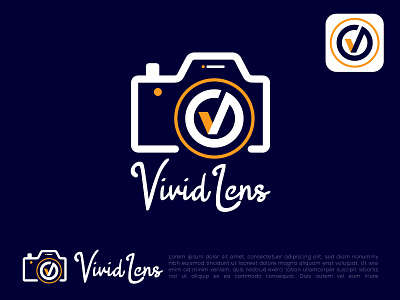 Vivid Lens logo design brand identity