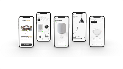 Smart Home App 3d brand ui ux