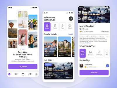 Hotel Booking App app app design booking branding design figma hotel ios mobile mobile app product design service service design travel travel design ui uiux ux