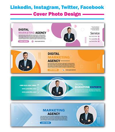 Cover Design with Linkedin, Instagram, Twitter, Facebook coverdesign coverphotodesign facebook graphic design instagram linkedin twitter