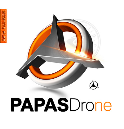 Papas Drone 3DLogo animation branding graphic design