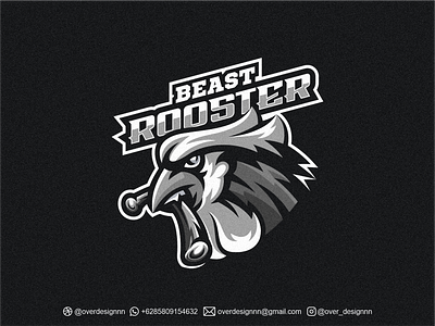 Rooster Logo branding design graphic design identity illustration logo mark tshirt vector