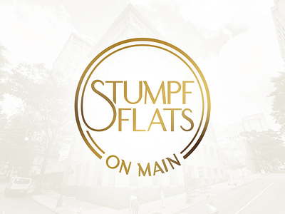 Stumpf Flats Luxury Apartments apartyment architectural branding contemporary design elegance flats gold identity illustrator logo luxury