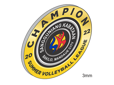 SK Banilad Plaques & Medals Design corel draw design illustration medal plaque sanggunuang kabataan sk summer volleyball league vector volleyball wba2malaque