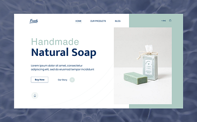 Handmade Natural Soap 012 daily ui design landing page ui uiux ux