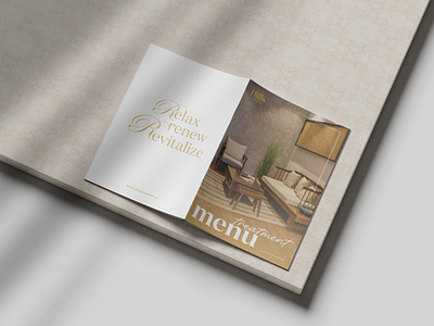 Spa Menu | Hillsbeauty adobeindesign advertising catalog catalogue design digital elegant indesign menu minimal print spa typo typography