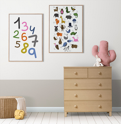 Animals Alphabet animal alphabet design educational posters nursery design nursery posters