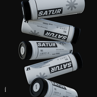 Satur 3d branding design graphic design