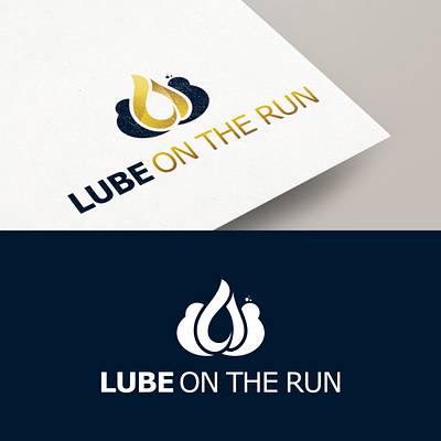 Lube on the run | Creative Logo Design autimotive logo branding creative logo logo modern logo