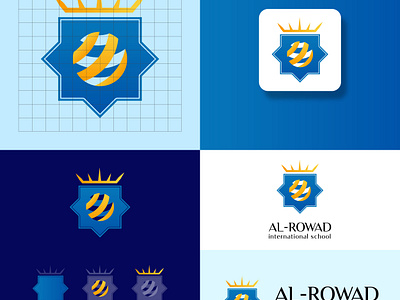 Al-Rowad International School | Modern Creative logo autimotive logo branding creative logo custom logo genzlogo logo modern logo