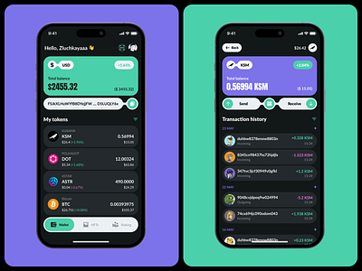 Daily UI - #71_Crypto wallet concept crypto cryptocurrency daily ui design exchange money service style trading ui ux wallet