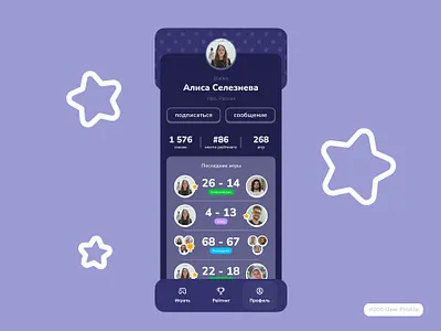 User profile #006 Daily UI dailyui ui user profile