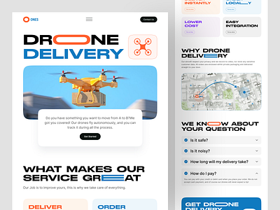 Drone Delivery Landing Page aesthetich app design cargo corporate delivery design drone delivery dronr expedition landing page logistic shipment supply template tracking tranding tranport ui uiuxdesign website