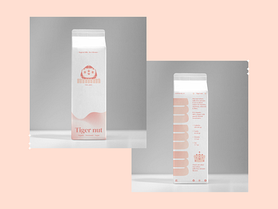 MMM-Alternative Milk - Front\Back branding design illustration logo