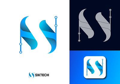 Modern Tech Logo, Logo Design, Brand Identity graphic design logo logo design logo designer logomark logopio logos logotype ltpdgalaxy modern modern logo tech