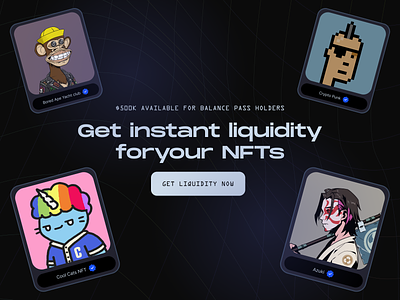 NFTs banner crypto graphic design nft ui web