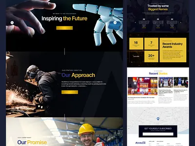 Construction Website Design branding construction landing page construction web design construction website design graphic design landing page ui ux web design website design