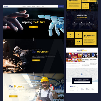 Construction Website Design branding construction landing page construction web design construction website design graphic design landing page ui ux web design website design