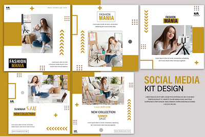 social media kit animation banner design flyer design logo ui