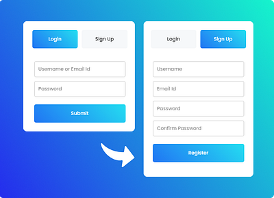 LOGIN and SIGN UP page - HTML & CSS Webpage by SohanCK on Dribbble