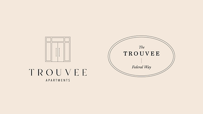Trouvee Apartment Logo Options apartment logo art branding graphic design graphics icon logo logo design