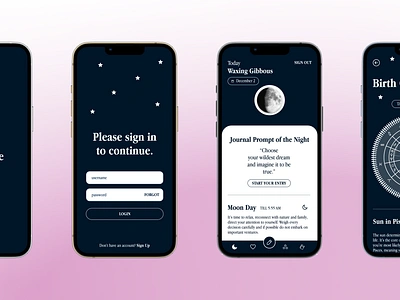 Astrolome app astrology branding design graphic design journaling logo michigan moon journaling personal project product design self care spirituality ui ux