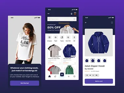 ClothingNois - Marketplace Mobile App clothing marketplace sell selling ui ux