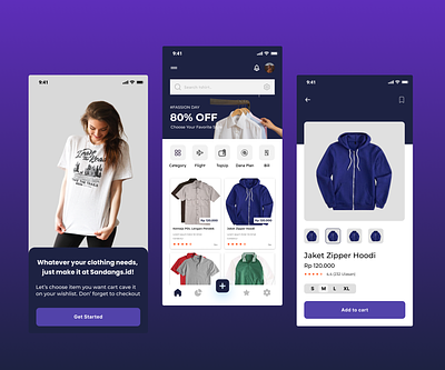 ClothingNois - Marketplace Mobile App clothing marketplace sell selling ui ux