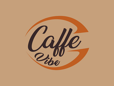 Caffe Vibe Logo beverage branding caffee coffee coffee bean design drink graphic design illustration logo minimal negative space vector